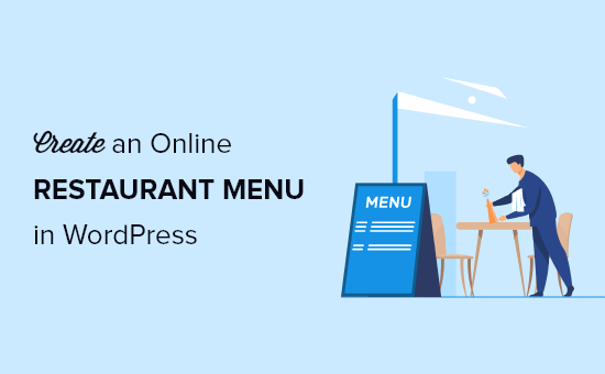 create an online restaurant menu in WordPress og