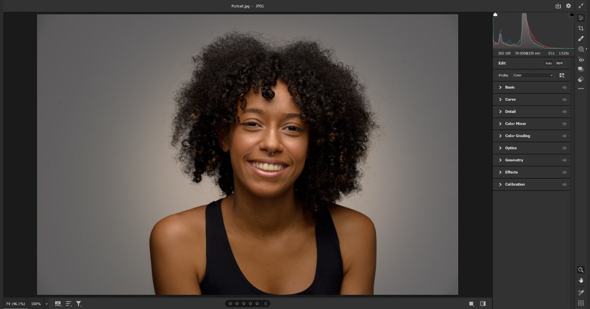 Add A Spotlight Behind Your Subject With Adobe Camera Raw