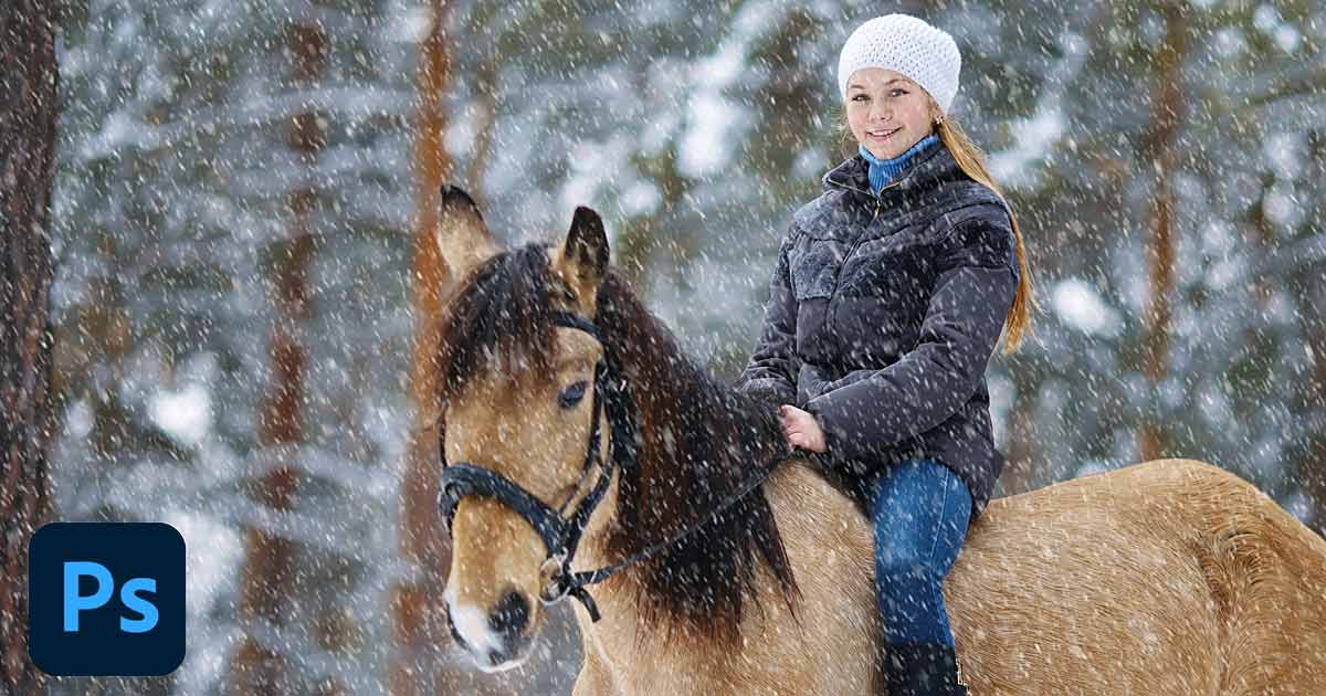 How to Add Falling Snow to Photos with Photoshop