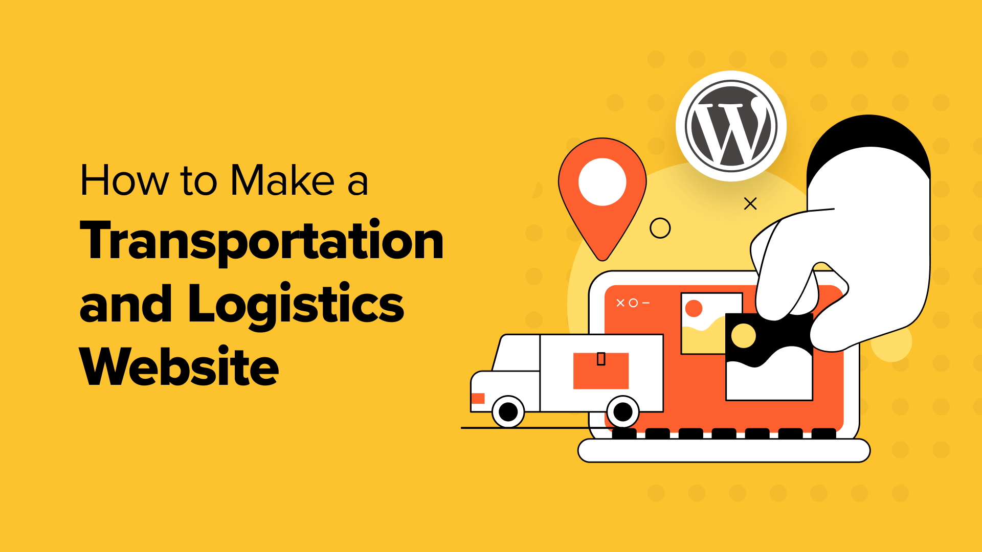 how to make a transportation and logistics website in WordPress Facebook