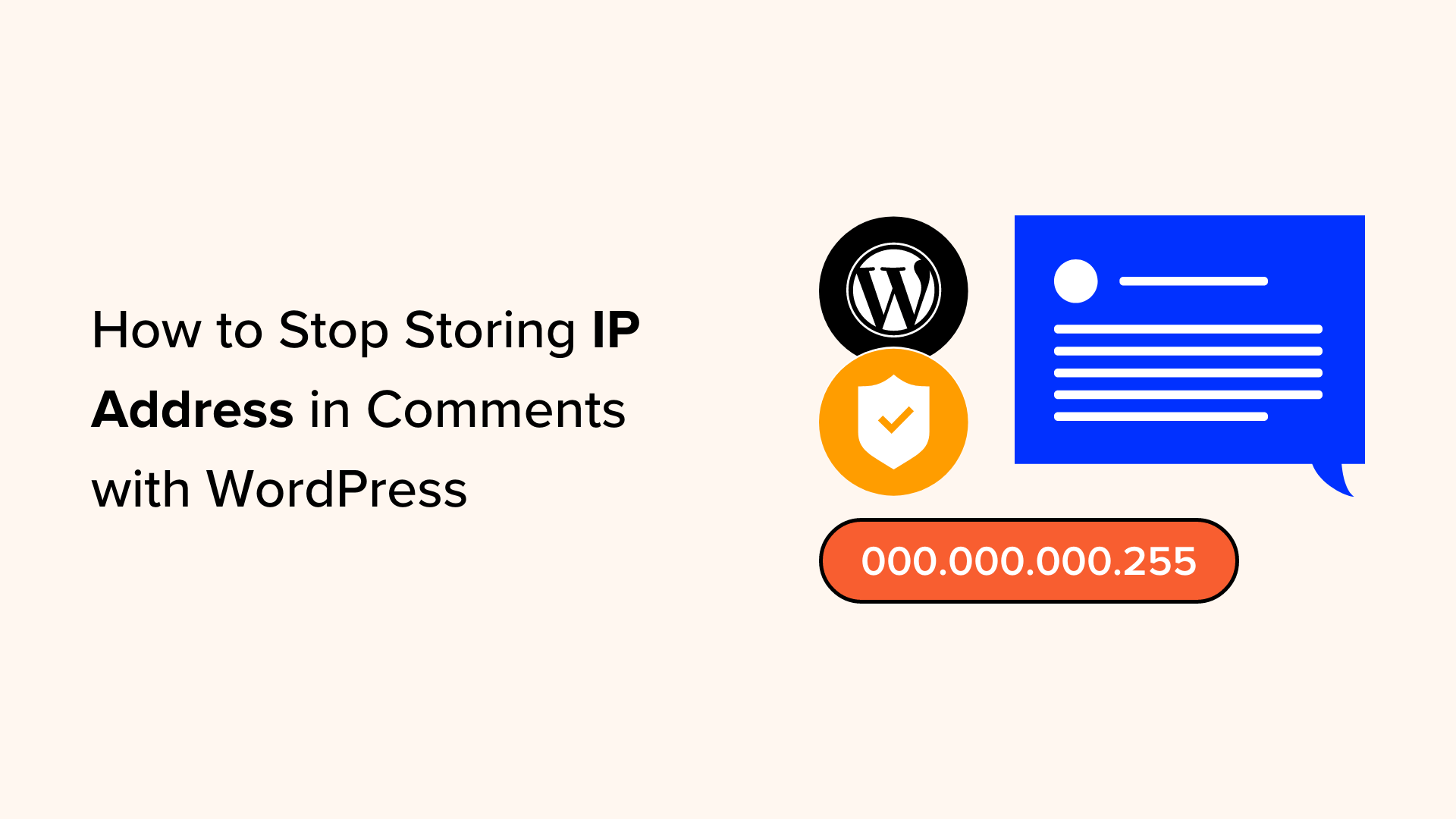 how to stop storing ip address in wordpress comments facebook