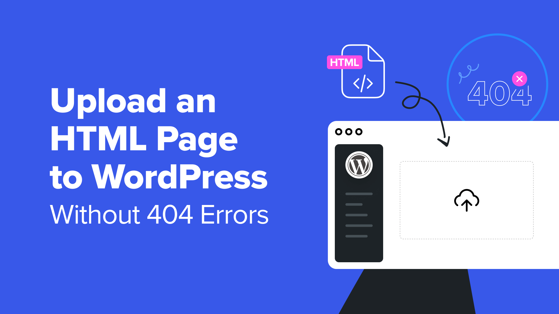 upload an html page to wordpress facebook