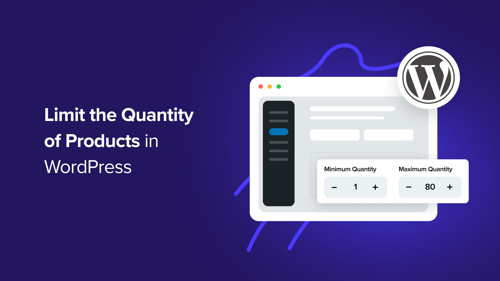 limit the quantity of products purchased in WordPress facebook