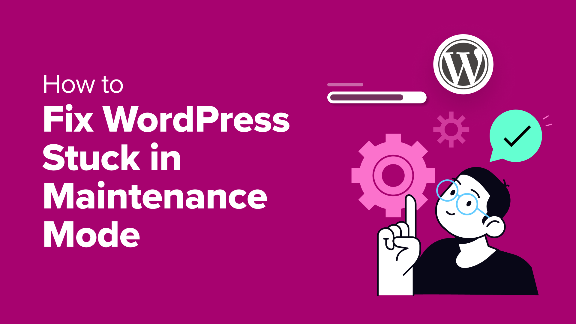 fix wordpress stuck in maintenance mode