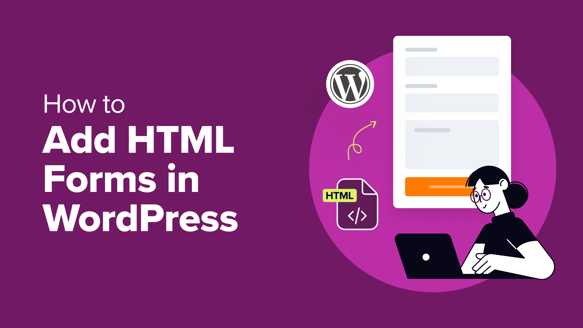 add html forms in wordpress og