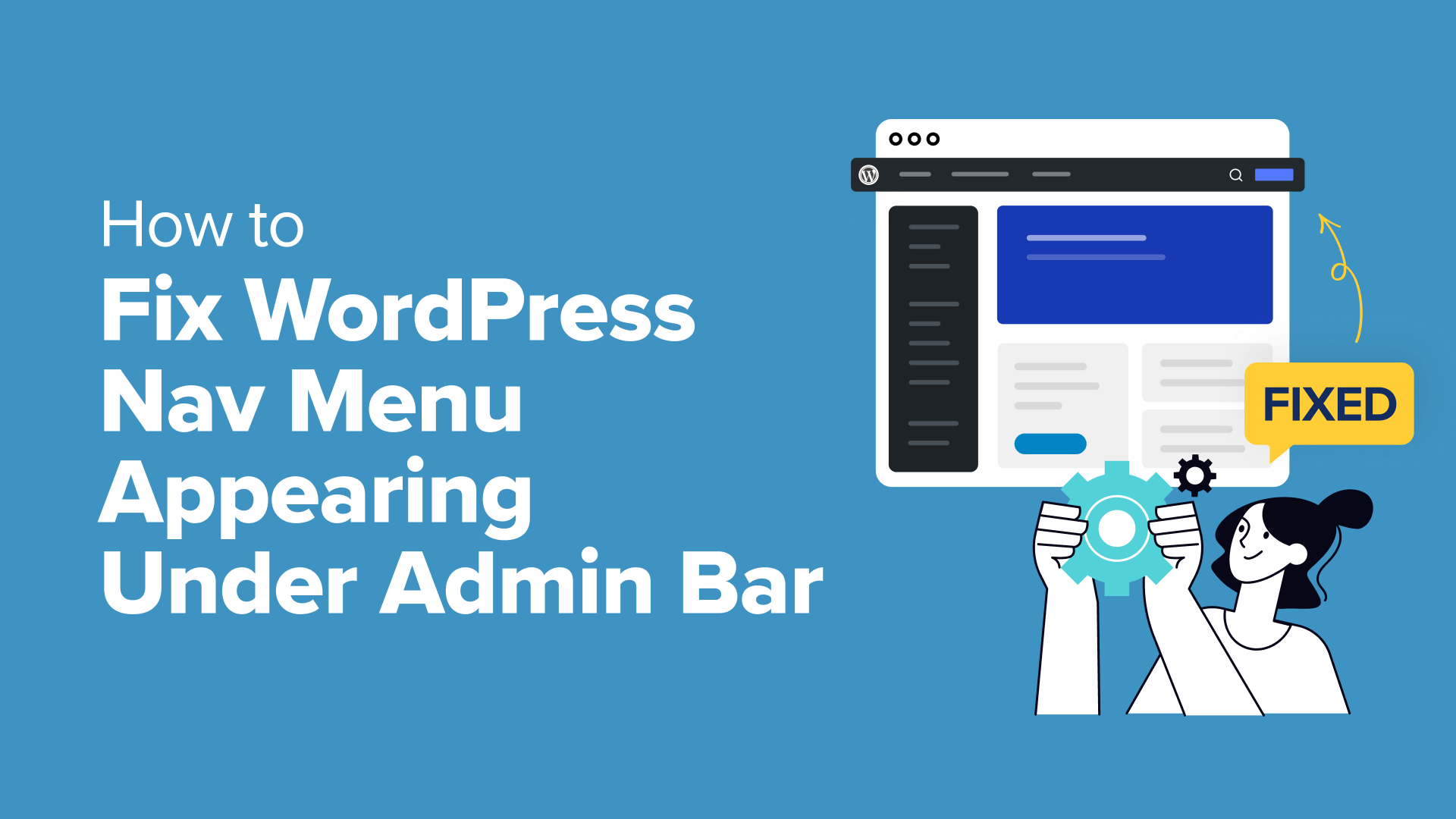 fix wordpress nav menu appearing under admin bar og