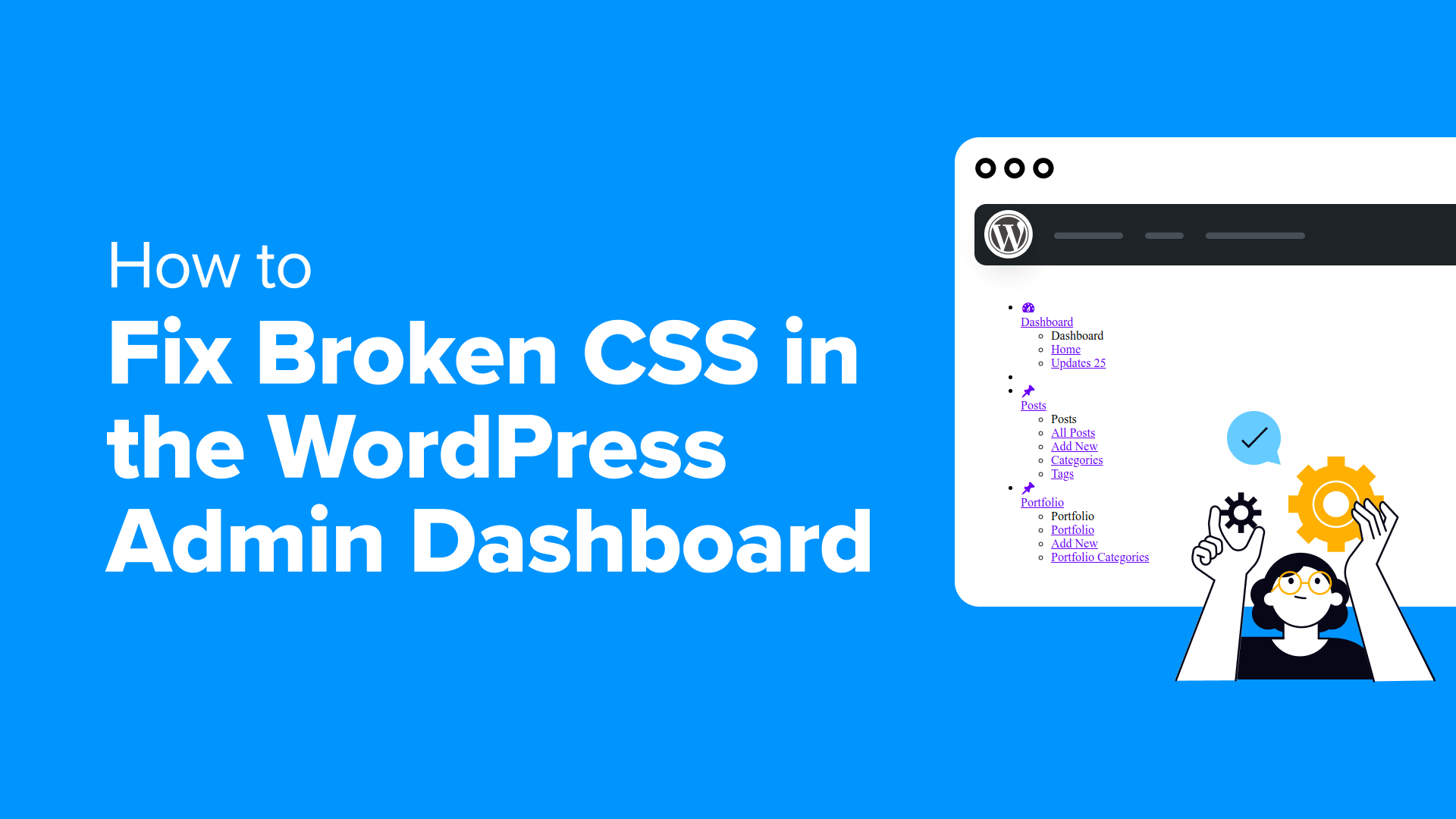 fix broken css in the wordpress admin dashboard og